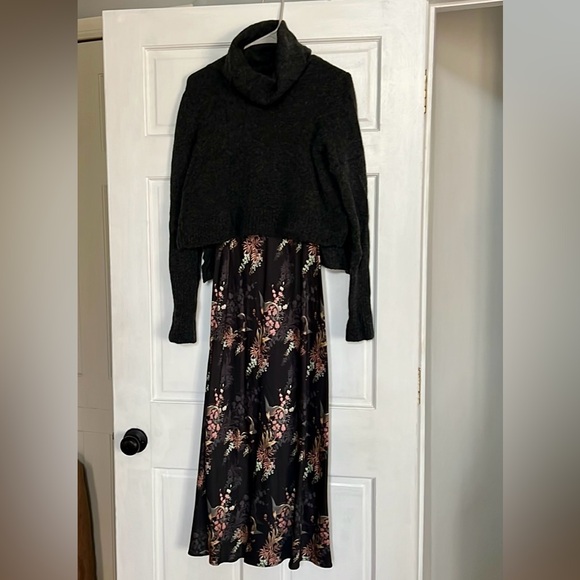 All Saints two in one Tierny twofer slip dress - Picture 2 of 7